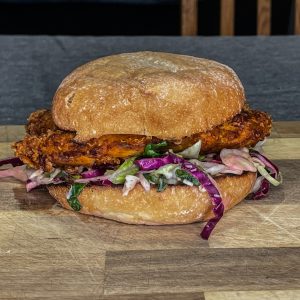 Barbarian fried chicken sandwich